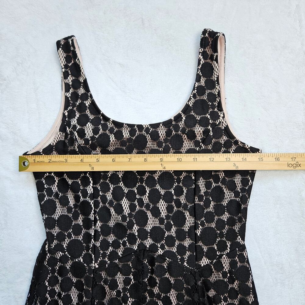 Disney Minnie Rocks the Dots Dress Medium Black Lace Polka Dot Whimisgoth - Picture 11 of 12